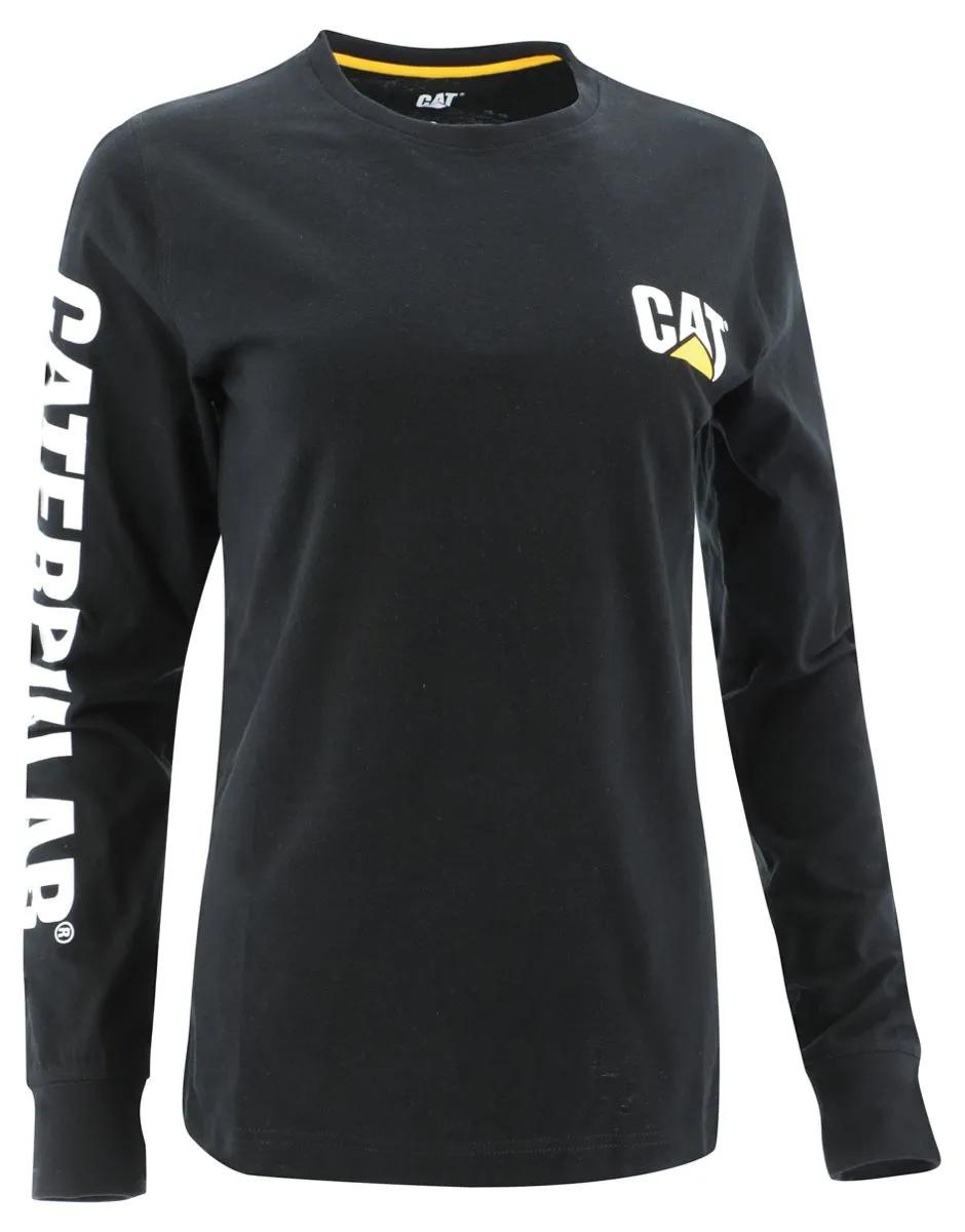 T-shirt a maniche lunghe con logo femminile