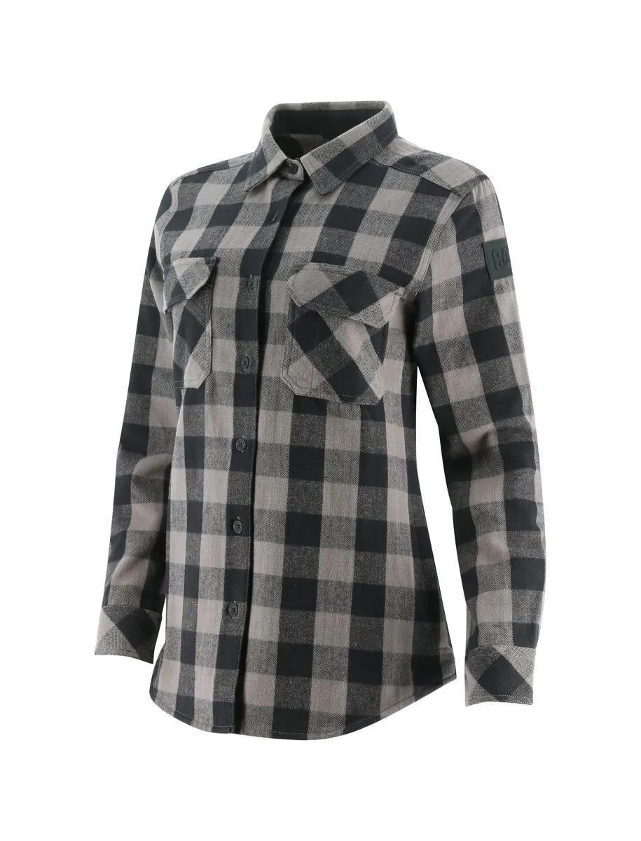 Camicia pesante con stampa buffalo per donna